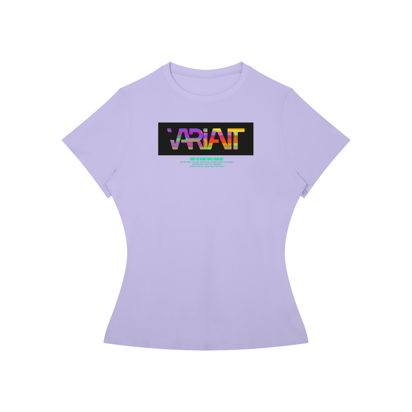 Women’s Slim Fit Colorful Box Tee