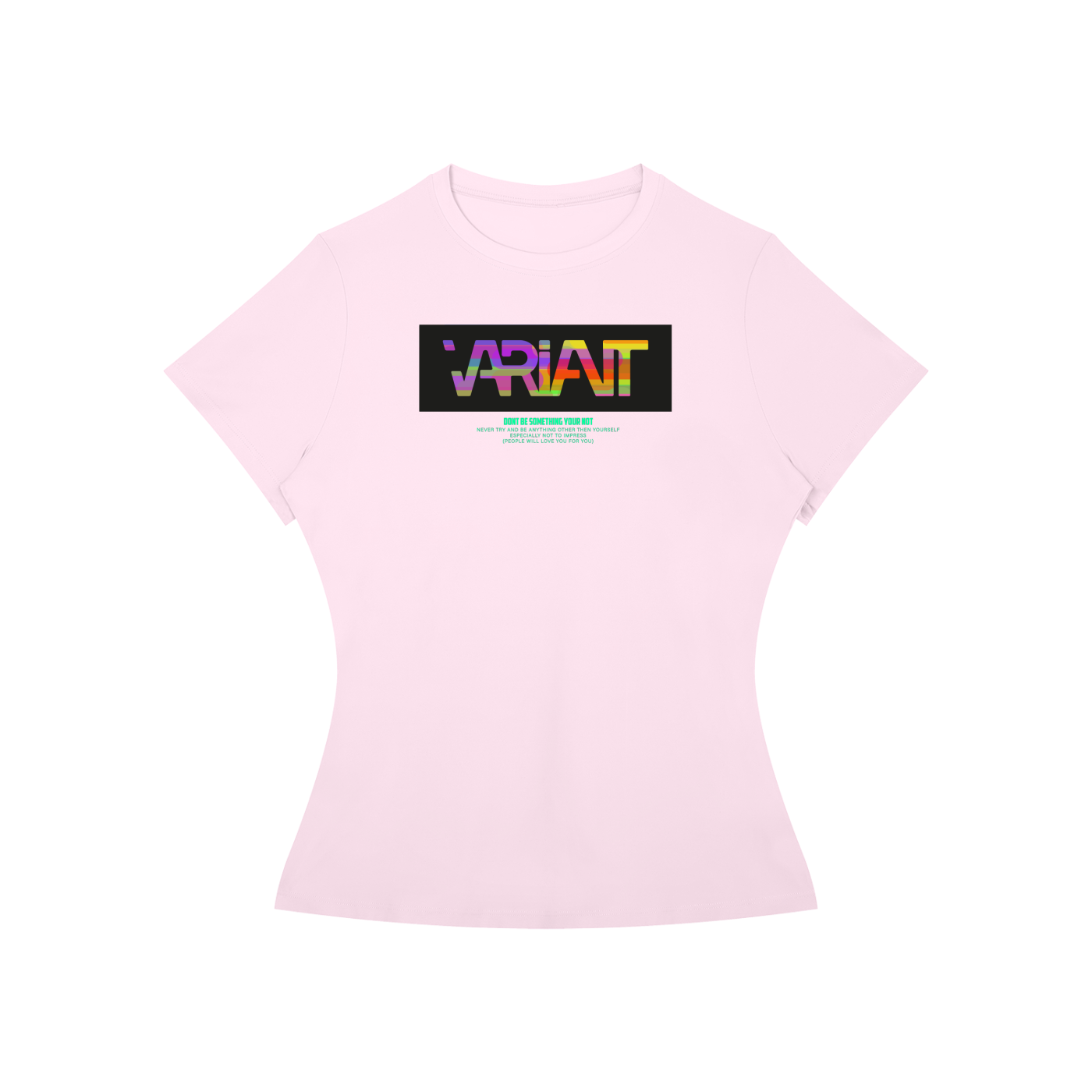 Women’s Slim Fit Colorful Box Tee