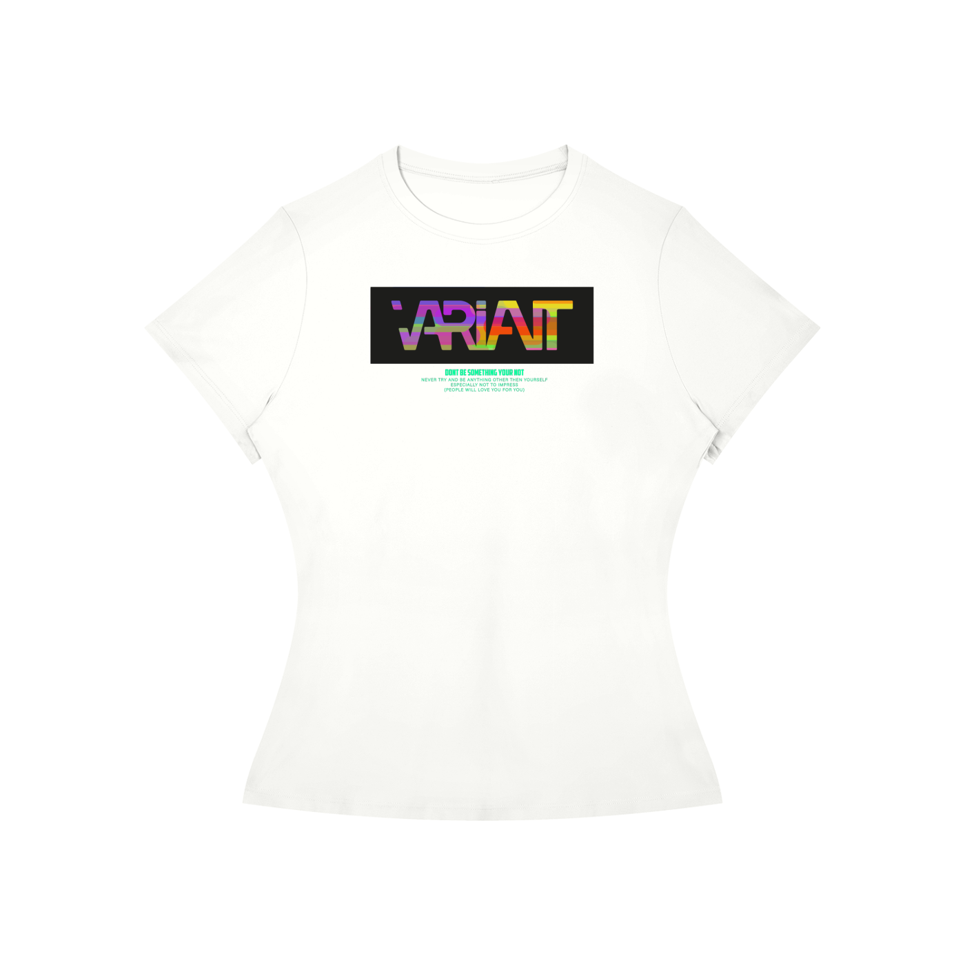 Women’s Slim Fit Colorful Box Tee