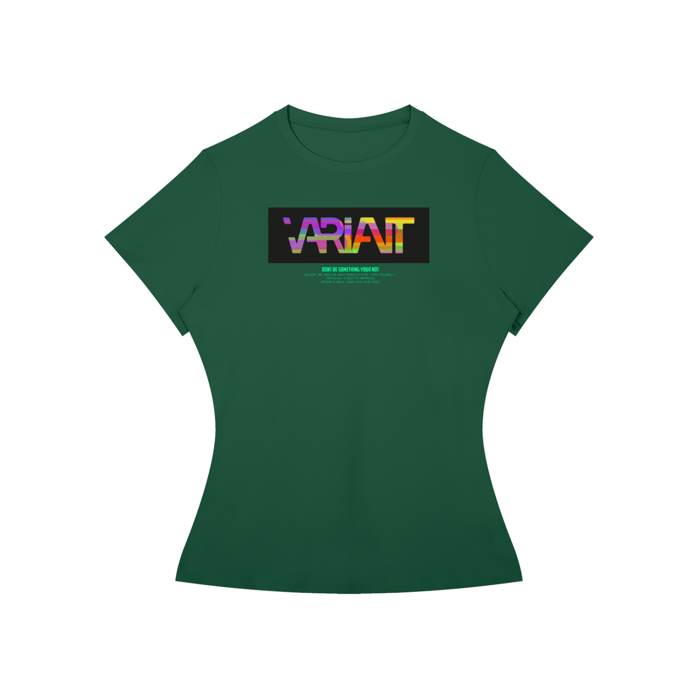 Women’s Slim Fit Colorful Box Tee