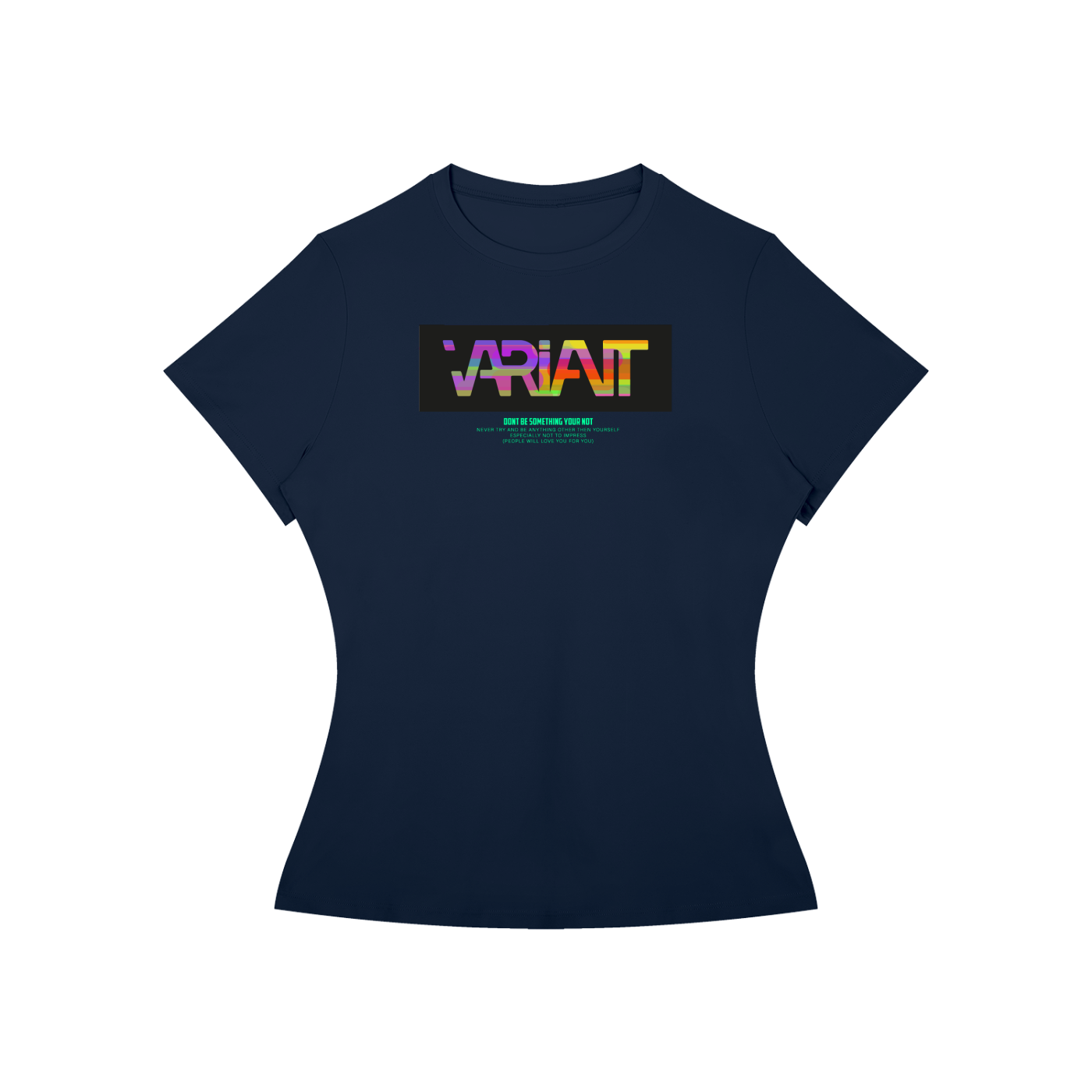 Women’s Slim Fit Colorful Box Tee