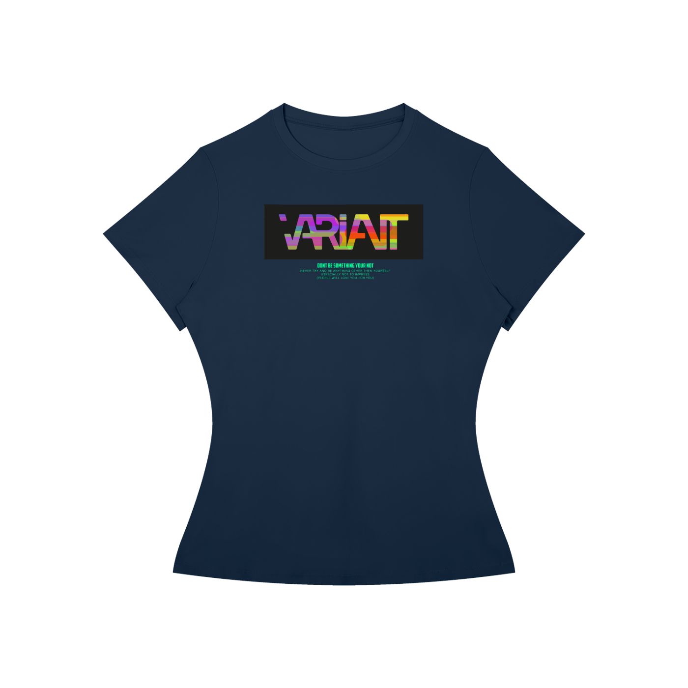 Women’s Slim Fit Colorful Box Tee