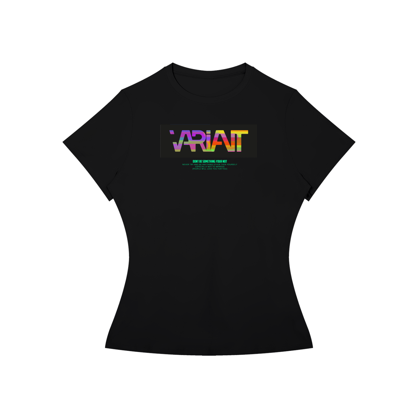 Women’s Slim Fit Colorful Box Tee