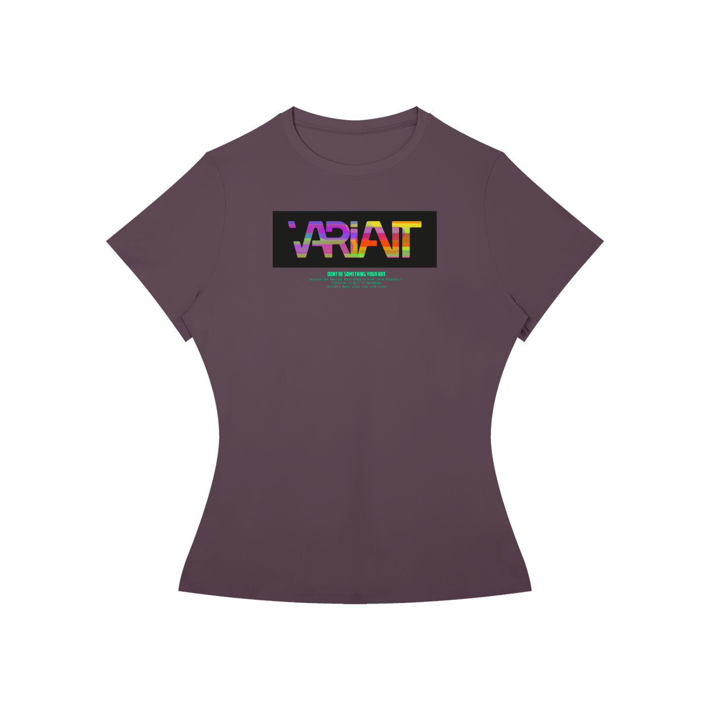 Women’s Slim Fit Colorful Box Tee