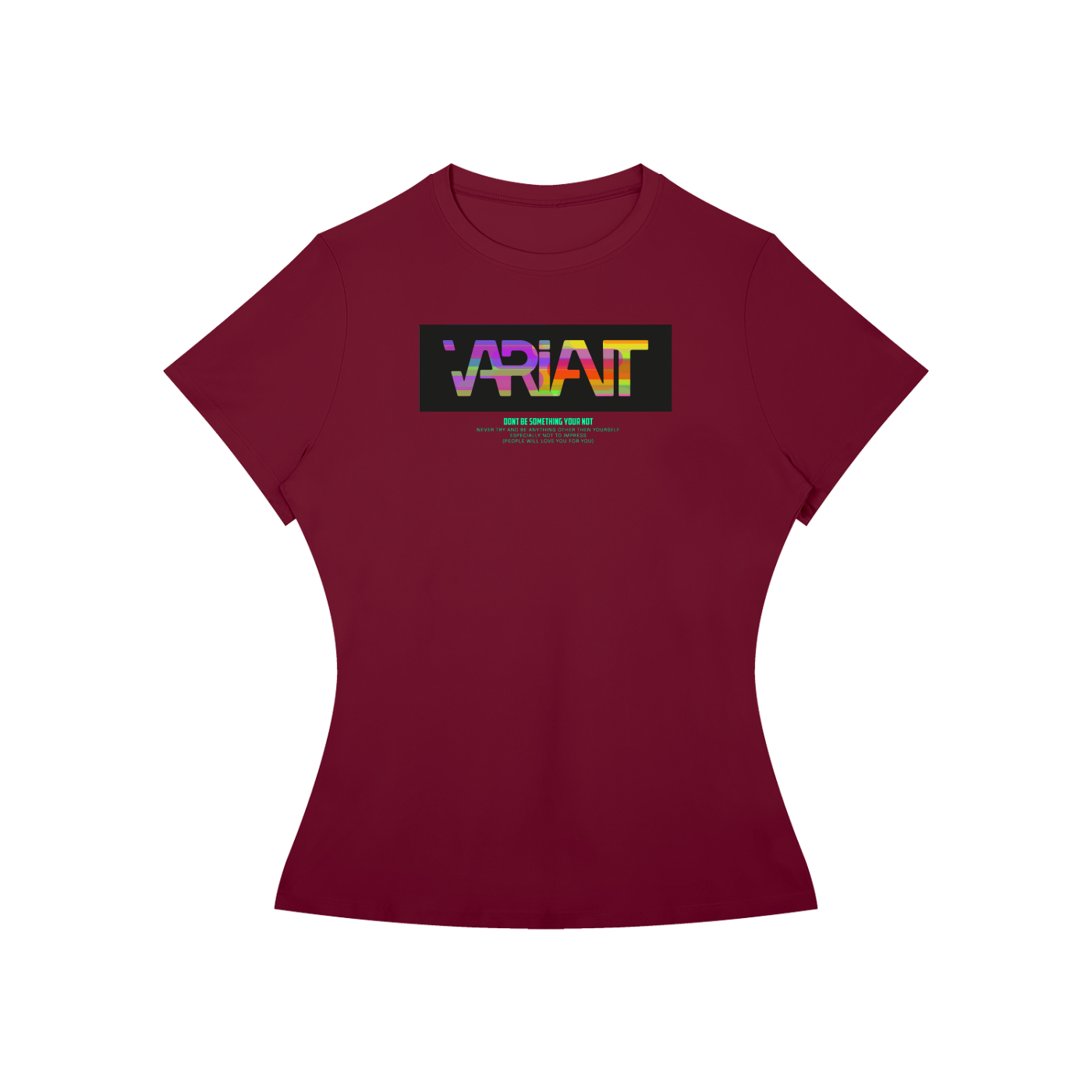 Women’s Slim Fit Colorful Box Tee
